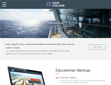 Tablet Screenshot of english.koje.ac.kr